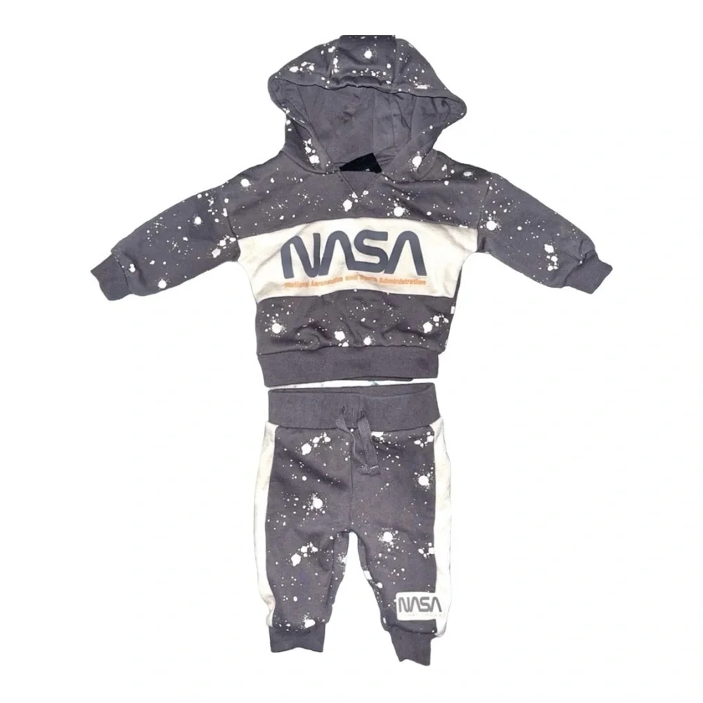 NASA X Primark Baby Hoodie Jogger Set Size 0-3 Months‎